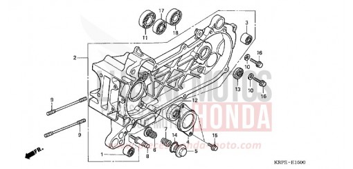 LEFT CRANKCASE SCV1003 de 2003